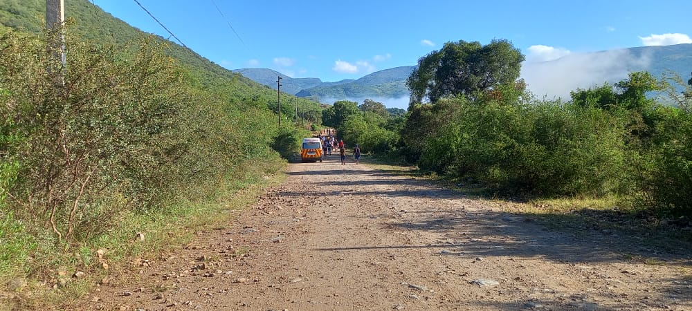Starting the hiking event