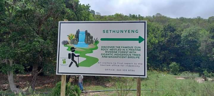 community development sign post of area