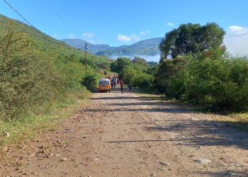 Starting the hiking event